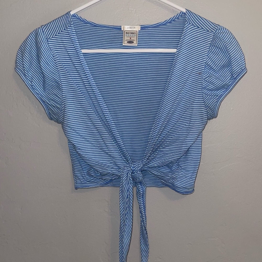 S, Old Navy, tie front crop top